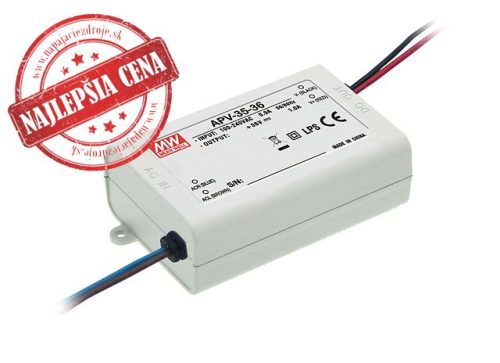 Led napájecí zdroj 36W / 12V APV-35-12