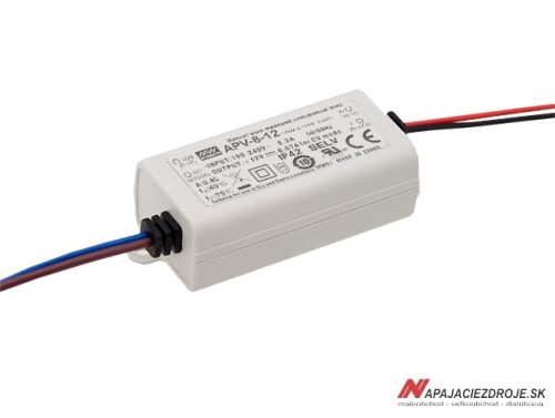 LED napájecí zdroj 8W / 12V MeanWell APV-8-12