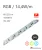 LED pás HQS-5050-60LED 14,4W / 24V / RGB