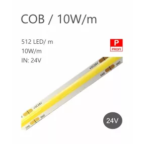 LED pás HQS-COB 10W / 24V / neutrální bílá