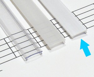 Kryt PVC pro profily typu COSMO - mléčný