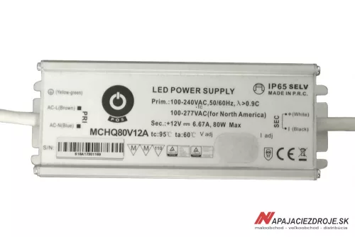 LED napájecí zdroj 80W / 12V MCHQ80V12A