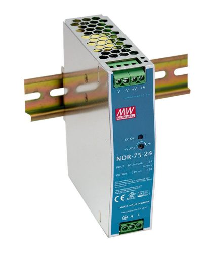 NDR-75-12 napájecí zdroj na DIN lištu 75W / 12V 