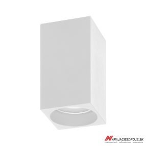 LED svítidlo čtvereční, bílé (GU10 max 50W)