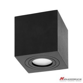 LED svítidlo čtvereční, ČERNÝ antracit (GU10 max 50W)