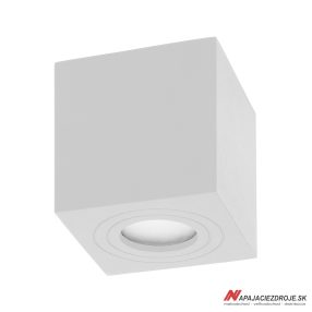LED svítidlo čtvereční, bílé (GU10 max 50W)