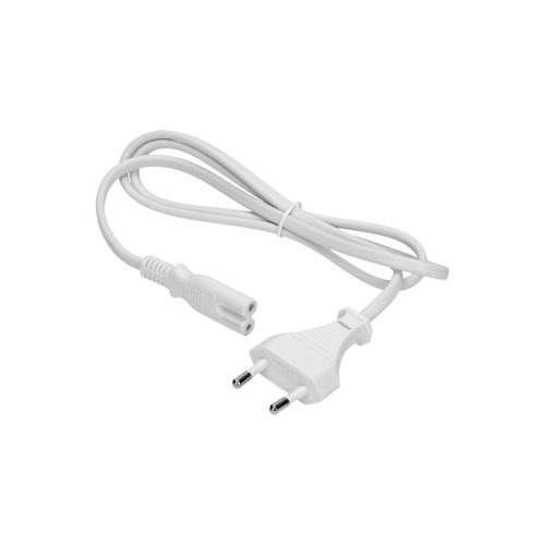 AC kabel bílý, 2x0,5mm2, 1m
