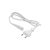 AC kabel bílý, 2x0,5mm2, 1m