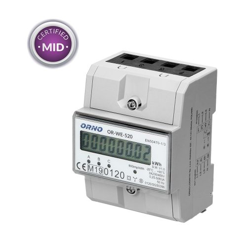 Elektromer 3-fázový, MID WE520