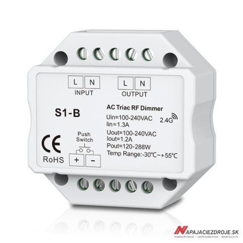 Přijímač RF 230V PRO-S1B (max. 288W)