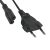 AC kabel černý, 2x0,75mm2, 1.8m
