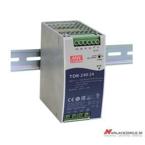 TDR-240-24 třífázový zdroj na DIN lištu 240W / 24V 