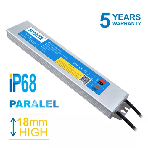 HYRITE TLG-24E240C, profi LED napájecí zdroj 240W/24V, IP68, 18MM, PARALEL