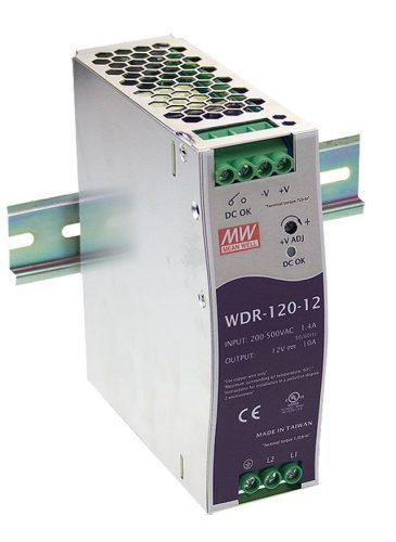 WDR-120-12 napájecí zdroj na DIN lištu 120W / 12V 